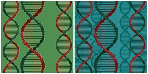 DNA double helix illustrations Stock Illustration