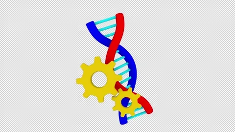 Dna Double Helix Loop Stock Footage 308000052