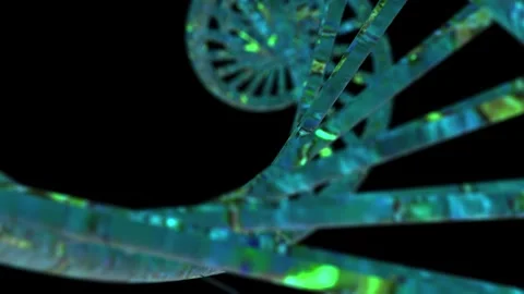 DNA Double Helix Molecular Structure Genetic Code and Biotechnology 4K Stock Footage 339269332