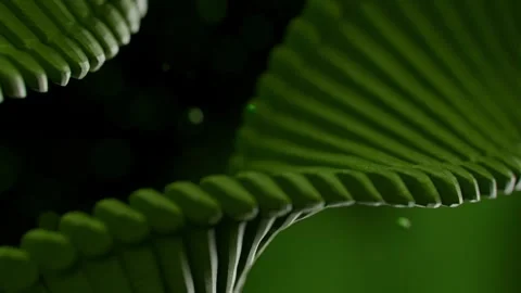 Dna Double Helix Rotating in Abstract Green Genetic Science Space Vidéo 331110008
