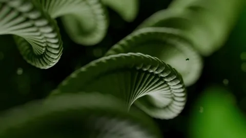 Dna Double Helix Rotating in a Digital Biology Laboratory Environment 库存影片 331110036