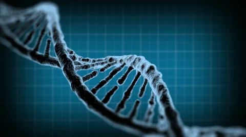 DNA double helix rotating loop Stock Footage