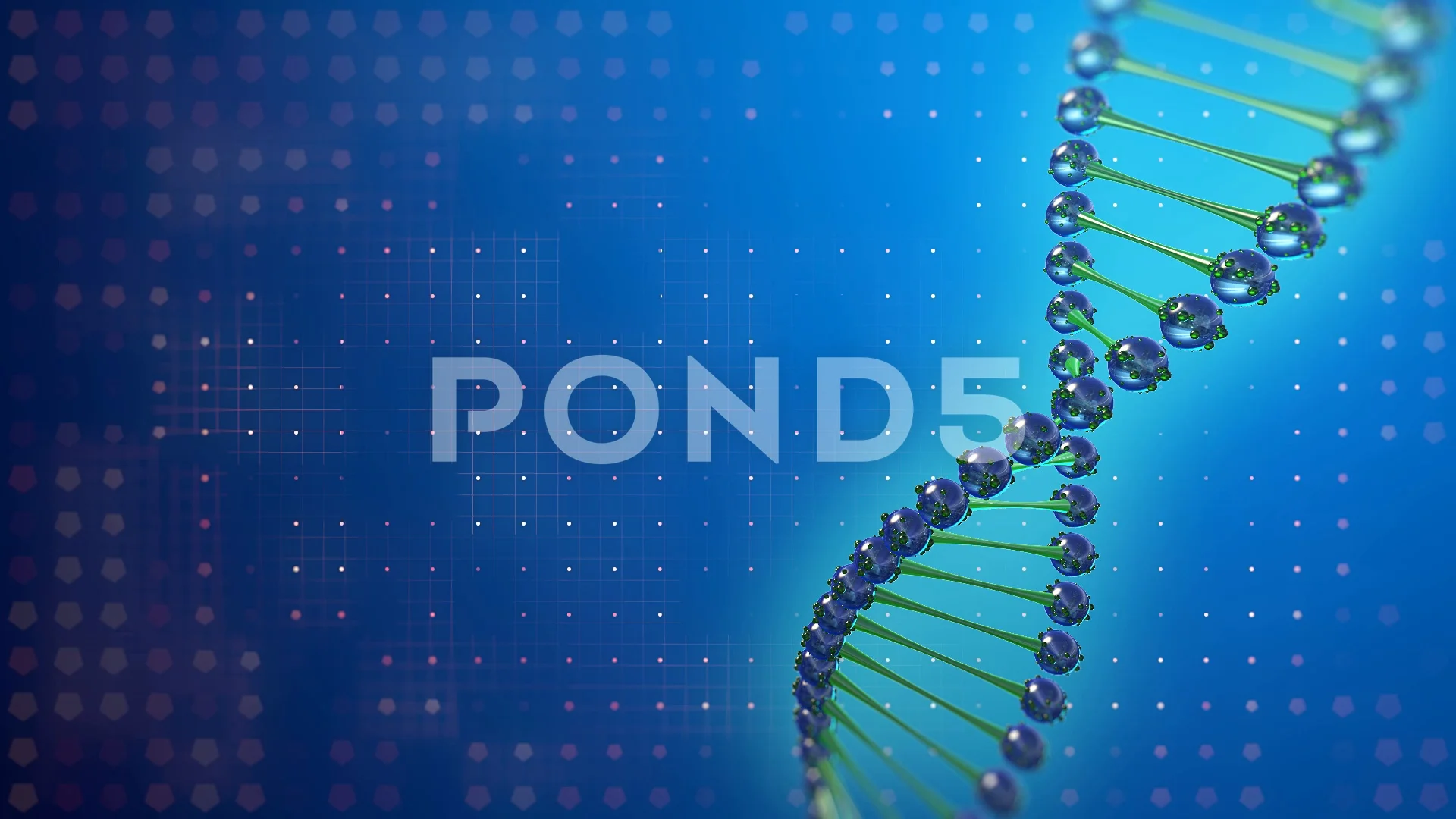DNA double helix, rotating over blue dig... | Stock Video | Pond5