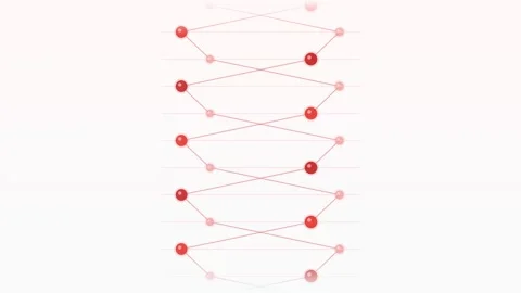 DNA Double Helix Scrolling Genetics Medical Science Animation Loop 4K 스톡 동영상 334529529
