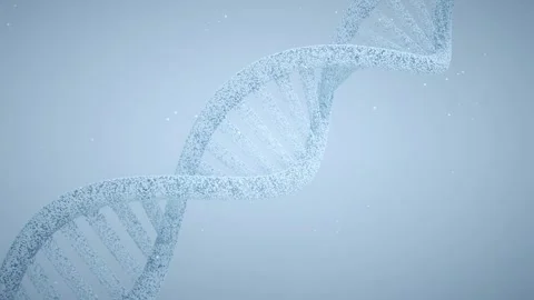 Dna double helix slowly rotating animation Stock Footage 338339111