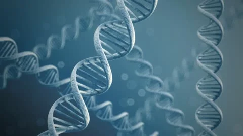 DNA double helix strands genetics human testing. Macro medicine biology Stock Footage 21290356