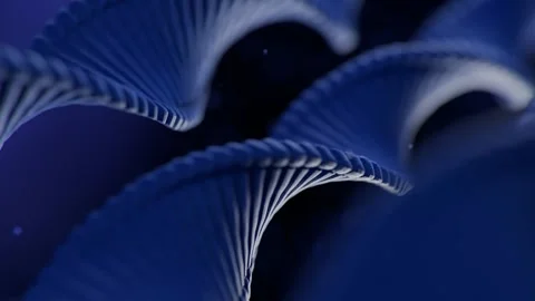 Dna Double Helix Strands Rotating in a Deep Blue Digital Space Background 库存影片 331110019