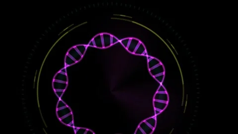 DNA double helix structure animation. Stock Footage 334334707