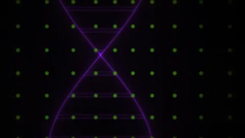 DNA double helix structure animation. Stock Footage 334679864