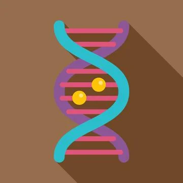 Dna double helix structure genetic code research Stock Illustration