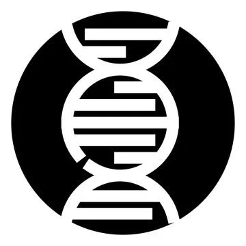 Dna double helix structure icon illustrating genetics Illustrazione stock