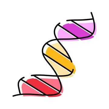 Dna double helix structure illustrating genetics biology concept 스톡 일러스트