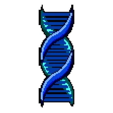 Dna double helix structure representing genetics and biology Illustrazione stock