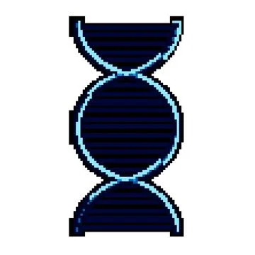 Dna double helix structure representing genetics and science Illustrazione stock