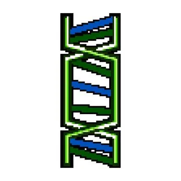 Dna double helix structure representing genetic code Illustrazione stock