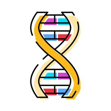 Dna double helix structure representing genetics and science 스톡 일러스트