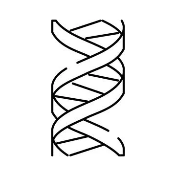 Dna double helix structure representing genetics and biology 스톡 일러스트