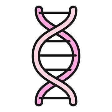 Dna double helix structure representing genetics and biology Stock Illustration