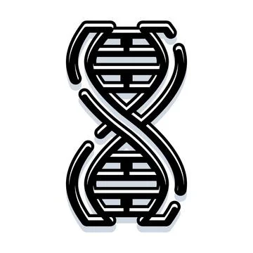 Dna double helix structure science and genetics concept Stock Illustration