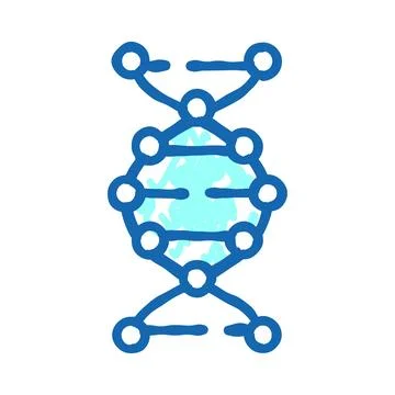 Dna double helix structure scientific research concept Stock-Illustration
