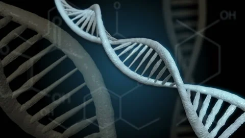 DNA double helix using formulas Stock Footage 113960817