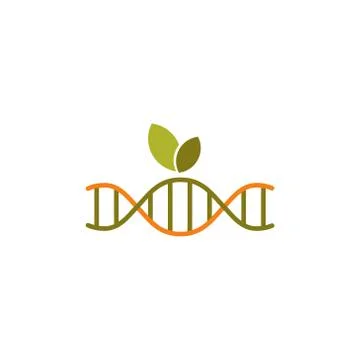 Dna eco vector design template illustration Stock Illustration