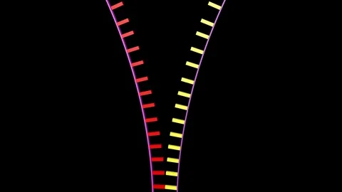 DNA editing. Strand closing and twisting. Vertical view 스톡 동영상 88569194