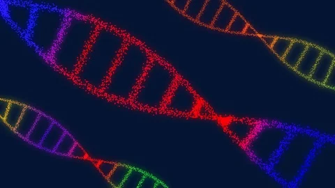 DNA elements and molecules for science and medicine design. Human DNA. Stock Footage 123080290