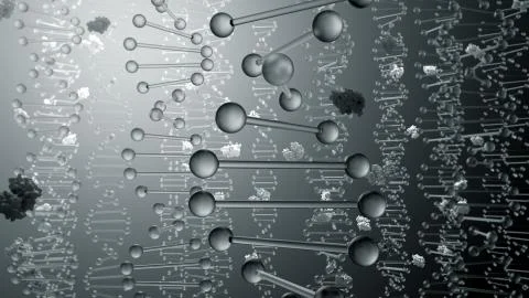 DNA Encodes for Proteins Stock Illustration