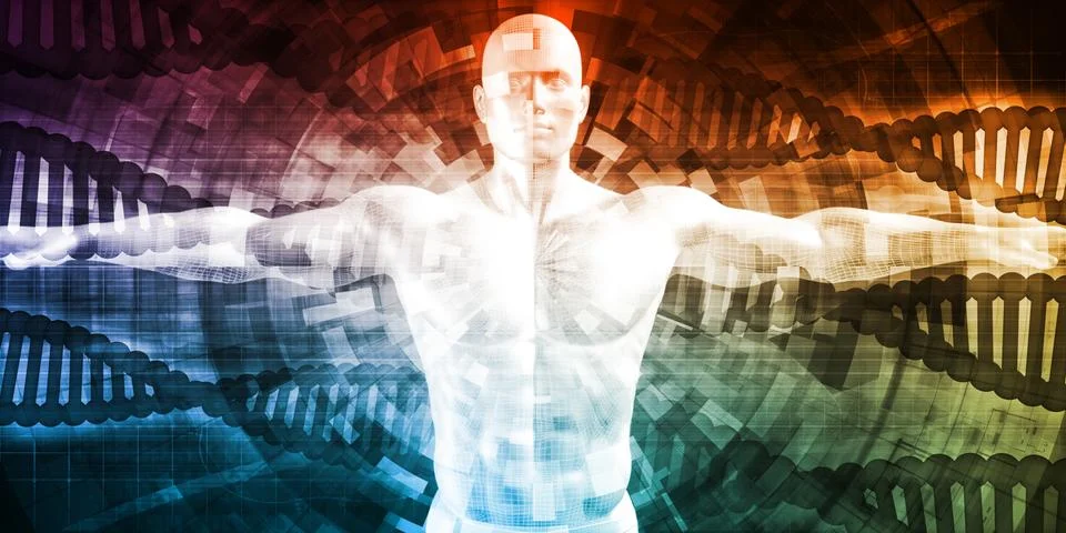 DNA Encoding and Genetic Code イラスト素材