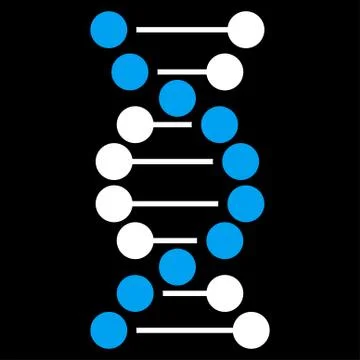 Dna Flat Icon Illustrazione stock