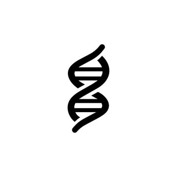 DNA Flat Vector Icon イラスト素材