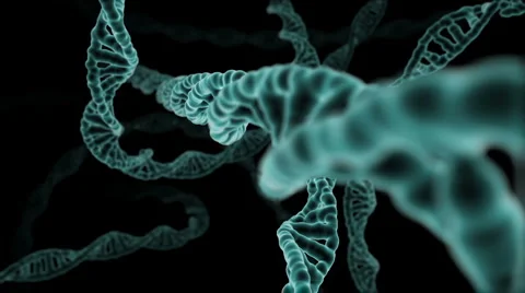 DNA flight trough Stock Footage 5088010
