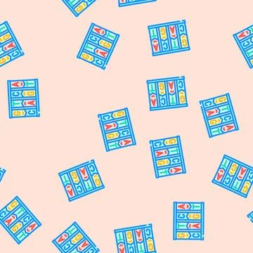 Dna fragment genetic engineering vector seamless pattern イラスト素材