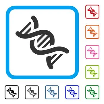 DNA Framed Icon Stockillustratie