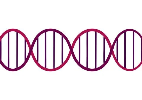 DNA gene background on a white background Stock Illustration