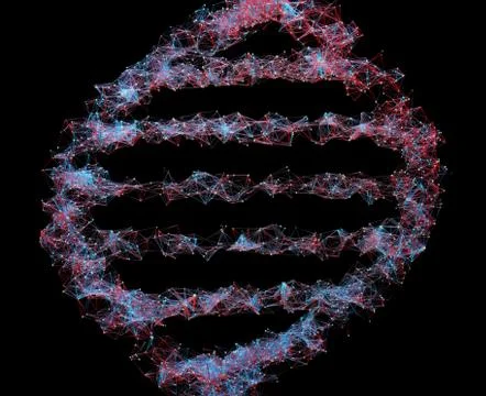 DNA Genetic Code Colorful Illustrazione stock