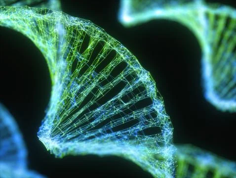 DNA Genetic Code Colorful Illustrazione stock