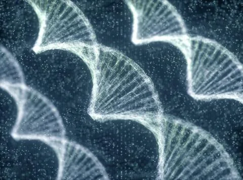 DNA Genetic Code Colorful Illustrazione stock