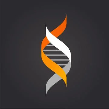 DNA, genetic element and icon Stock Illustration