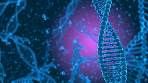 DNA Genetic engineering of human genome for scientific biotechnology research Stock Footage 105325564
