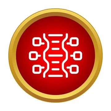 Dna genetic engineering icon representing biotechnology research Stock Illustration