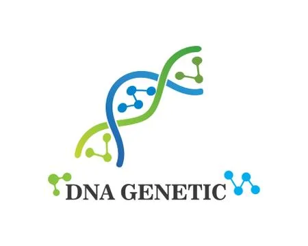 Dna genetic logo icon illustration イラスト素材