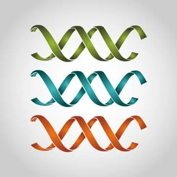 DNA, genetic sign icon vector Stock Illustration