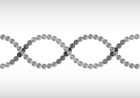 Dna grey Illustrazione stock