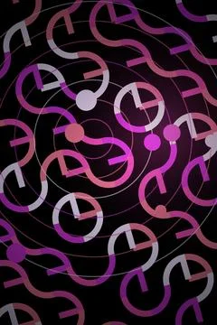 DNA Helix Abstract Pattern Stock Illustration