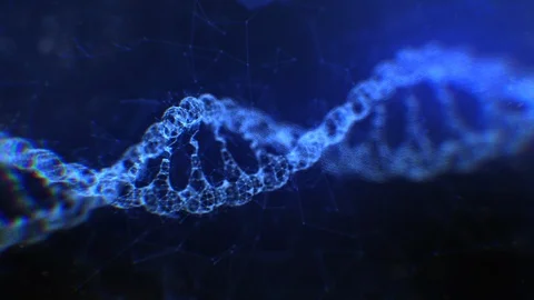 DNA helix as abstract plexus representation Stock Footage 122220107