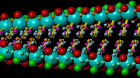 DNA Helix With Alpha Channel Stock Footage 157775