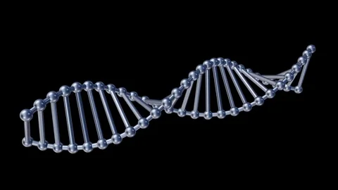 DNA helix on black background Video stock 84238509