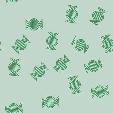 Dna helix cryptogenetics line seamless pattern 스톡 일러스트